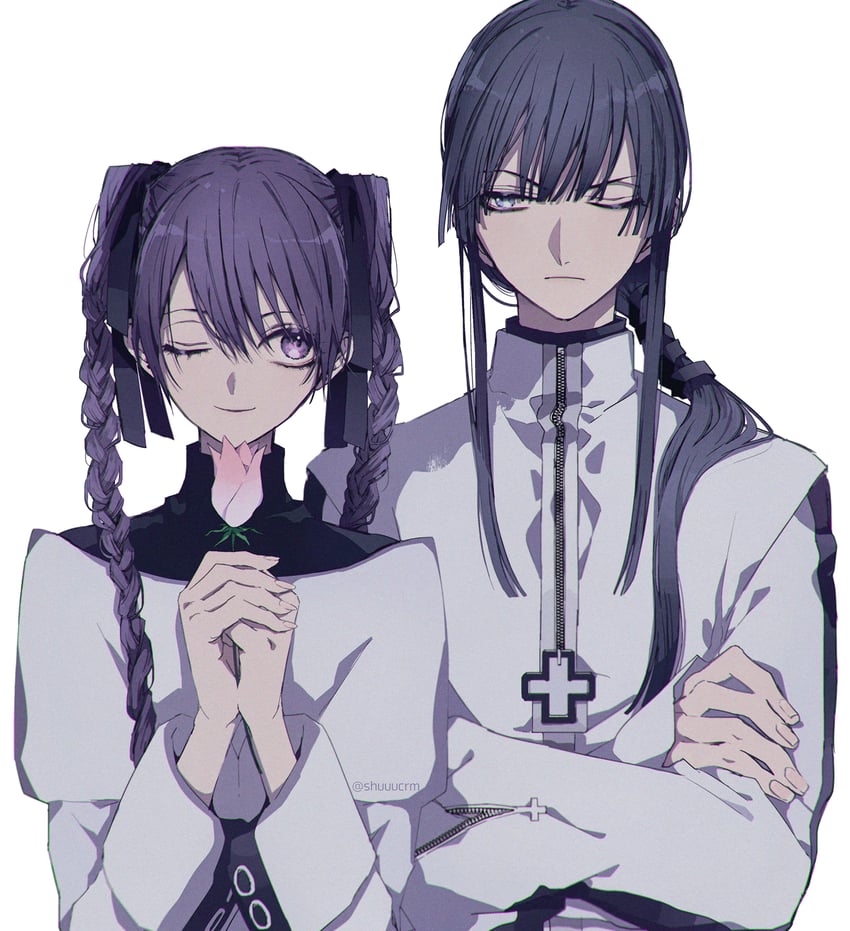lenalee lee and kanda yuu (d.gray-man) drawn by achpyu