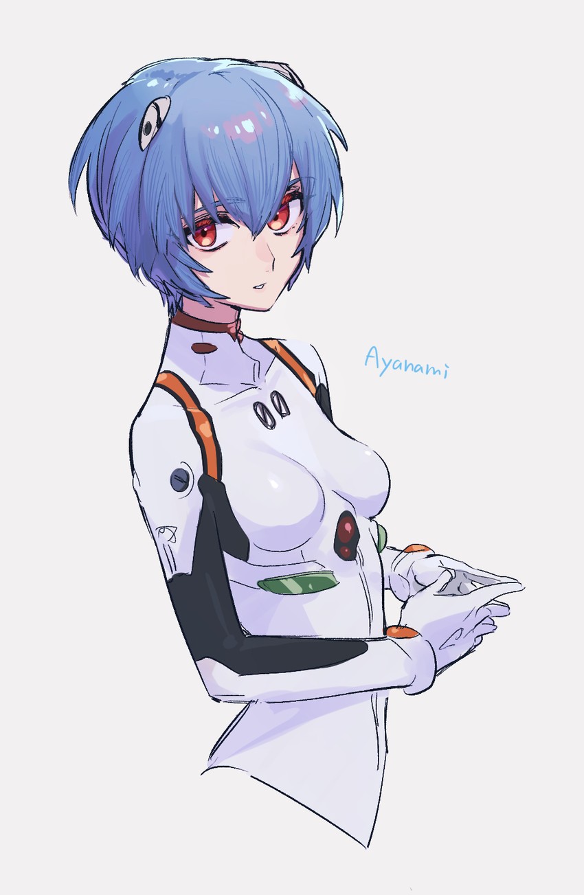 ayanami rei (neon genesis evangelion) drawn by itou_(very_ito)