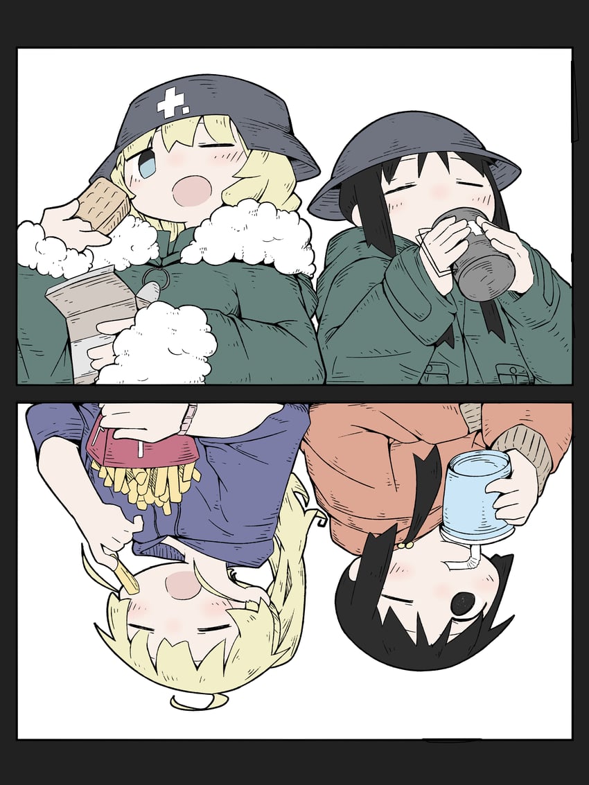 chito and yuuri (shoujo shuumatsu ryokou and 1 more) drawn by megateru