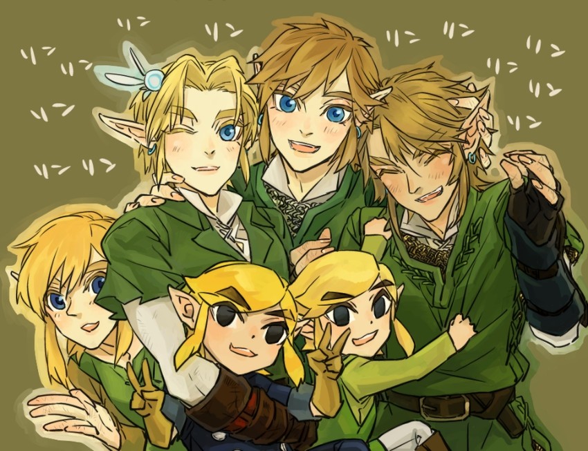 link, toon link, and navi (the legend of zelda and 6 more) drawn by nazuna_higurasi