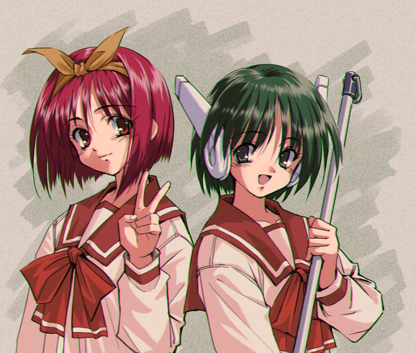 multi and kamigishi akari (to heart) drawn by longmei_er_de_tuzi
