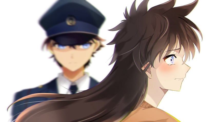kuroba kaito and nakamori aoko (meitantei conan and 1 more) drawn by kanoii_158