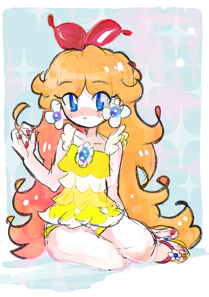 princess daisy (mario and 2 more) drawn by rakugaki_shitagari-ya