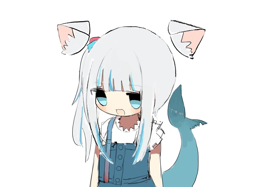gawr gura (hololive and 1 more) drawn by matcha_ore_p