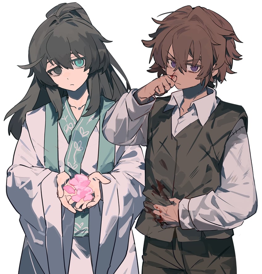 hong lu and heathcliff (project moon and 1 more) drawn by itokenaikei