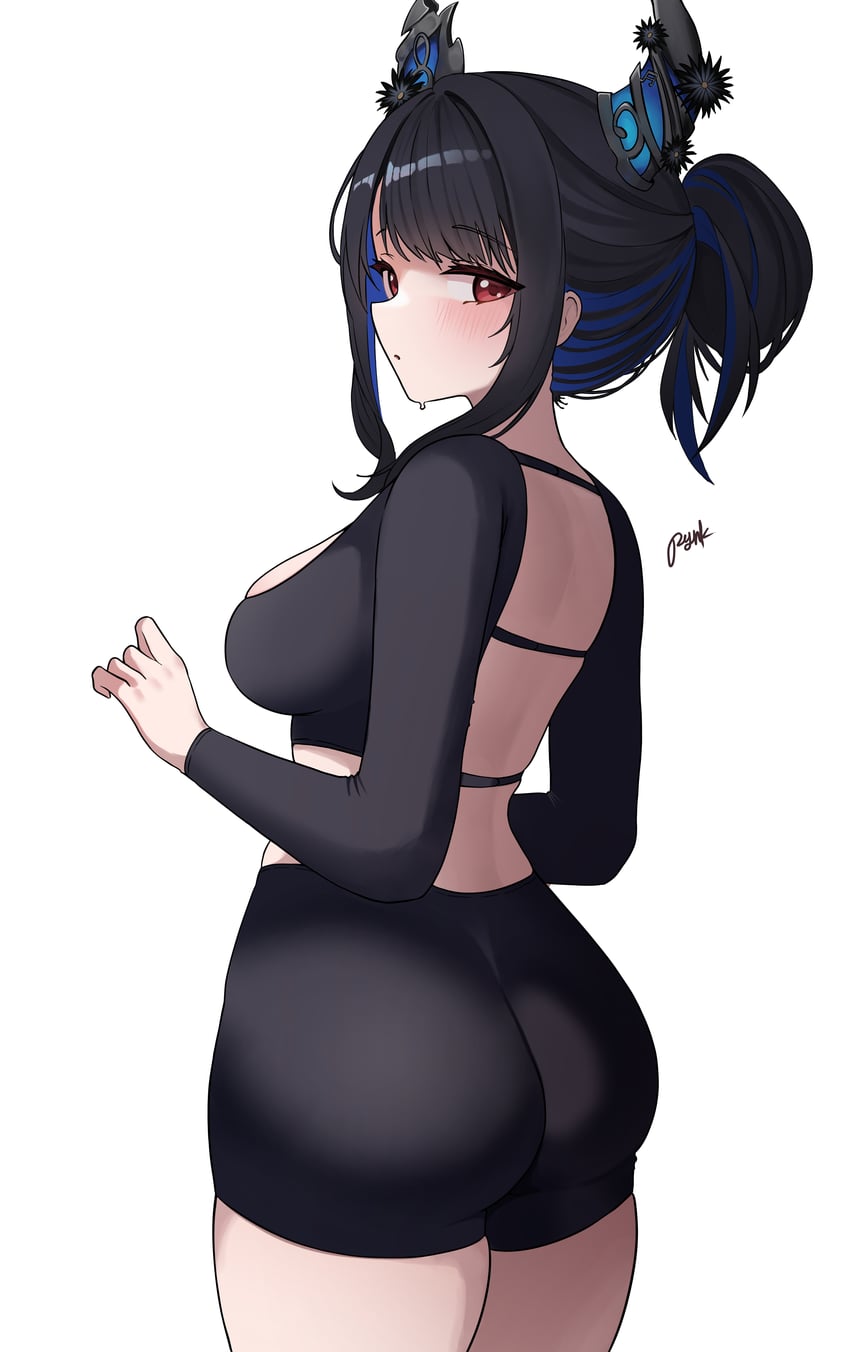 nerissa ravencroft (hololive and 1 more) drawn by pynkmouth