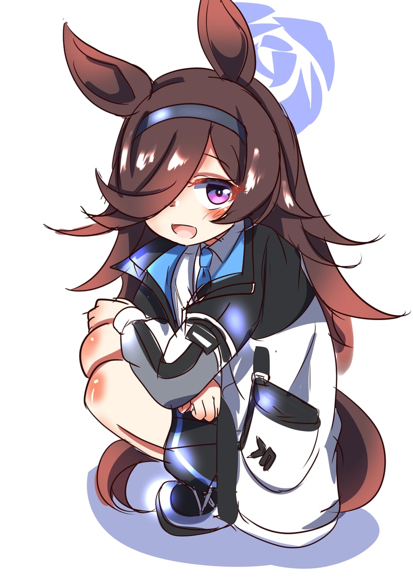 aris and rice shower (blue archive and 1 more) drawn by taiga_masato