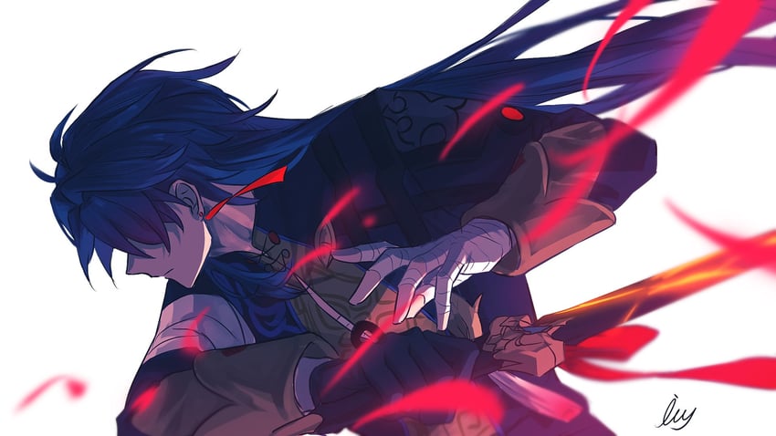 blade (honkai and 1 more) drawn by hedera_helix00