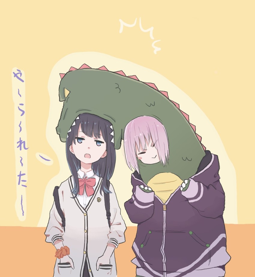 takarada rikka and shinjou akane (gridman universe and 1 more) drawn by lyy