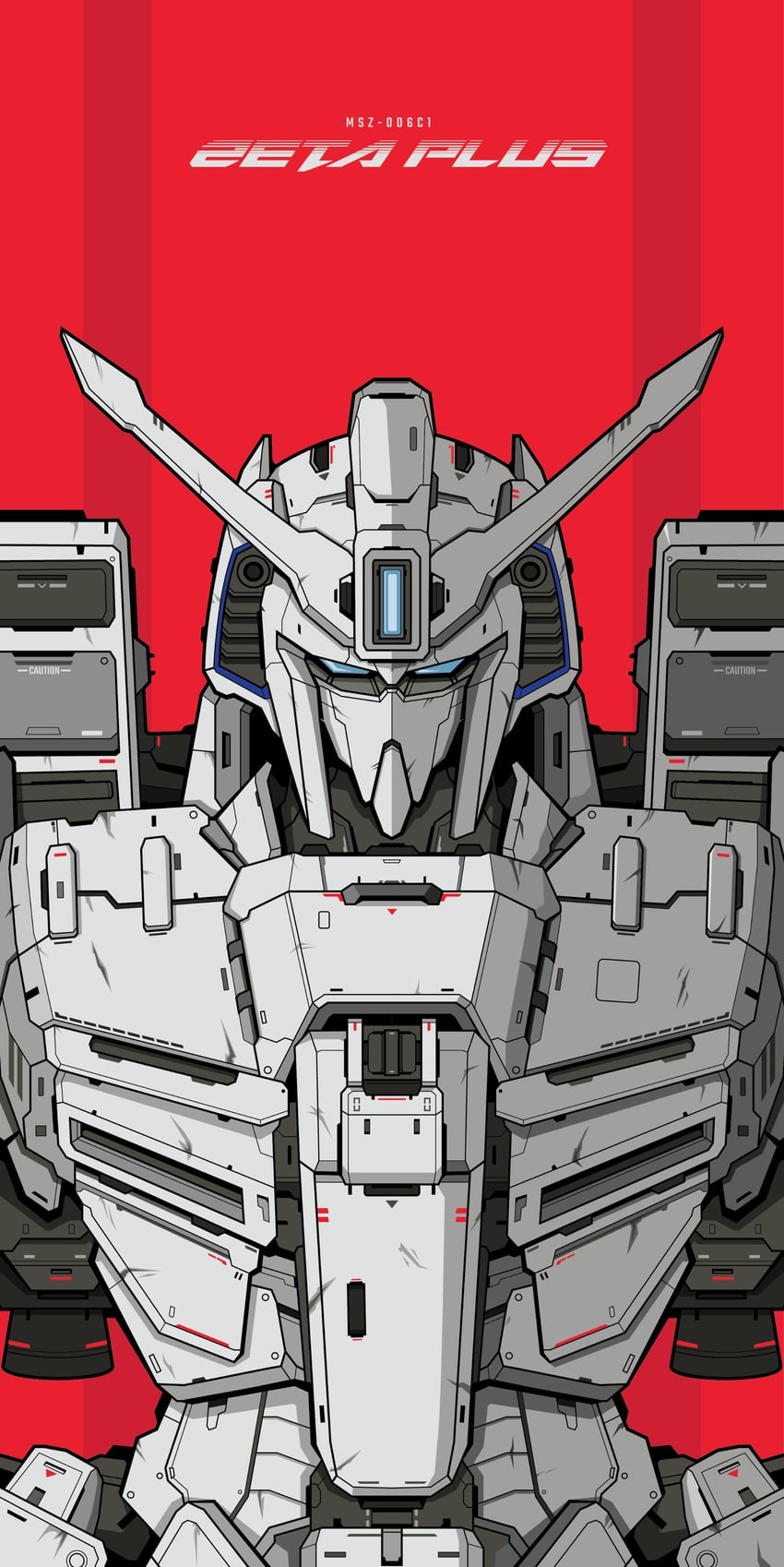 zeta plus c1 (gundam and 1 more) drawn by voxiela