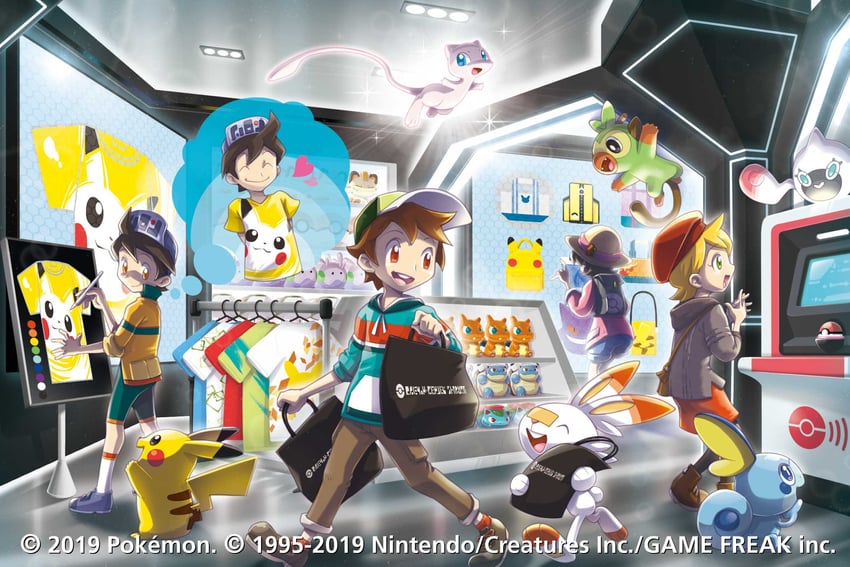 pikachu, rotom, charizard, scorbunny, meowth, and 8 more (pokemon and 1 more) drawn by saitou_kouki