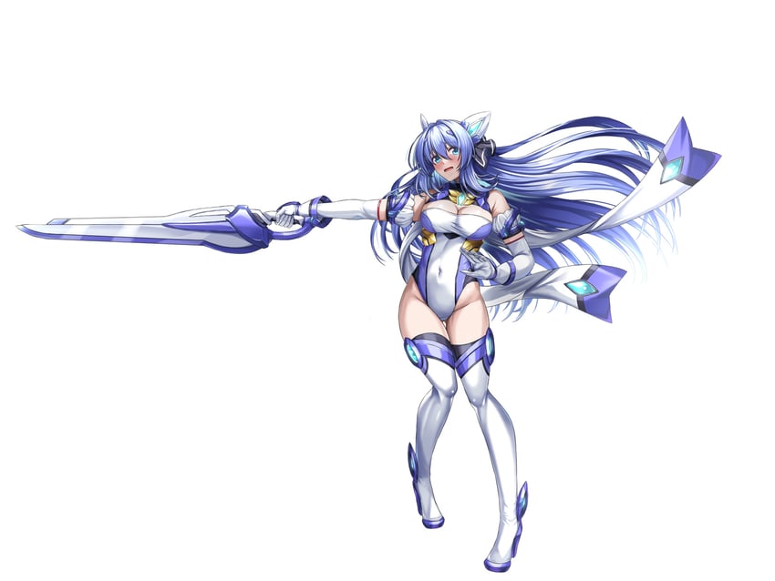 katsuragi marina and exs-tia (kouyoku senki exs-tia and 1 more) drawn by kozu_rokuta