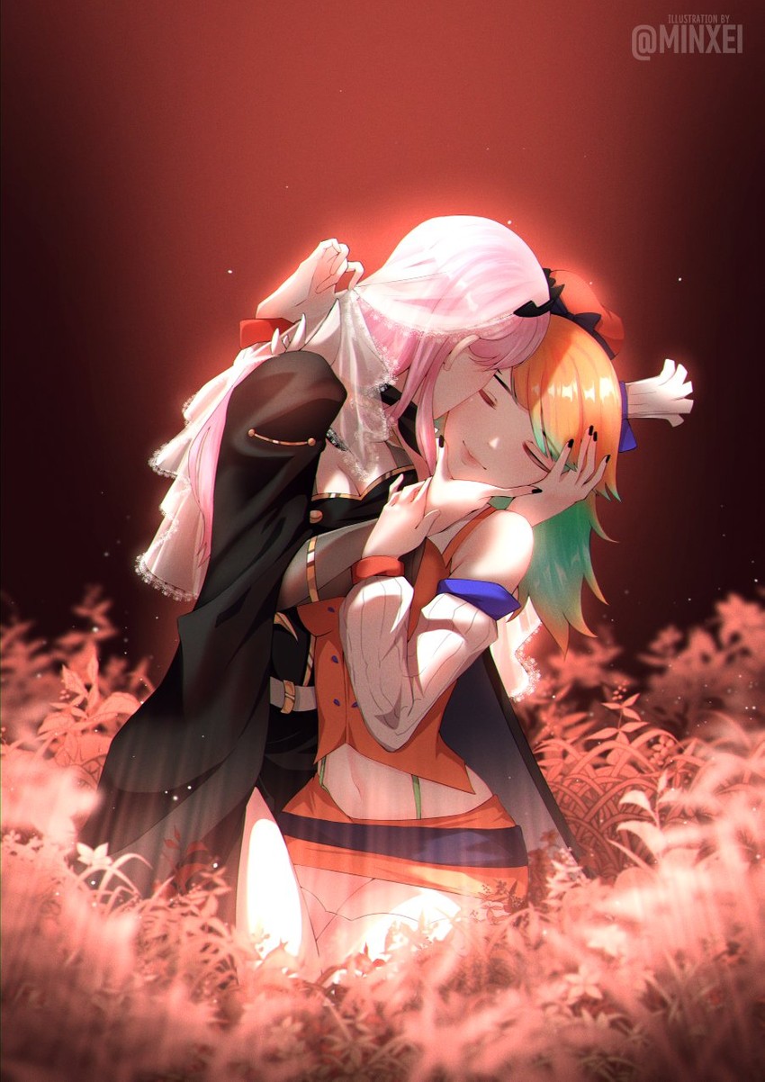 mori calliope and takanashi kiara (hololive and 2 more) drawn by minxei