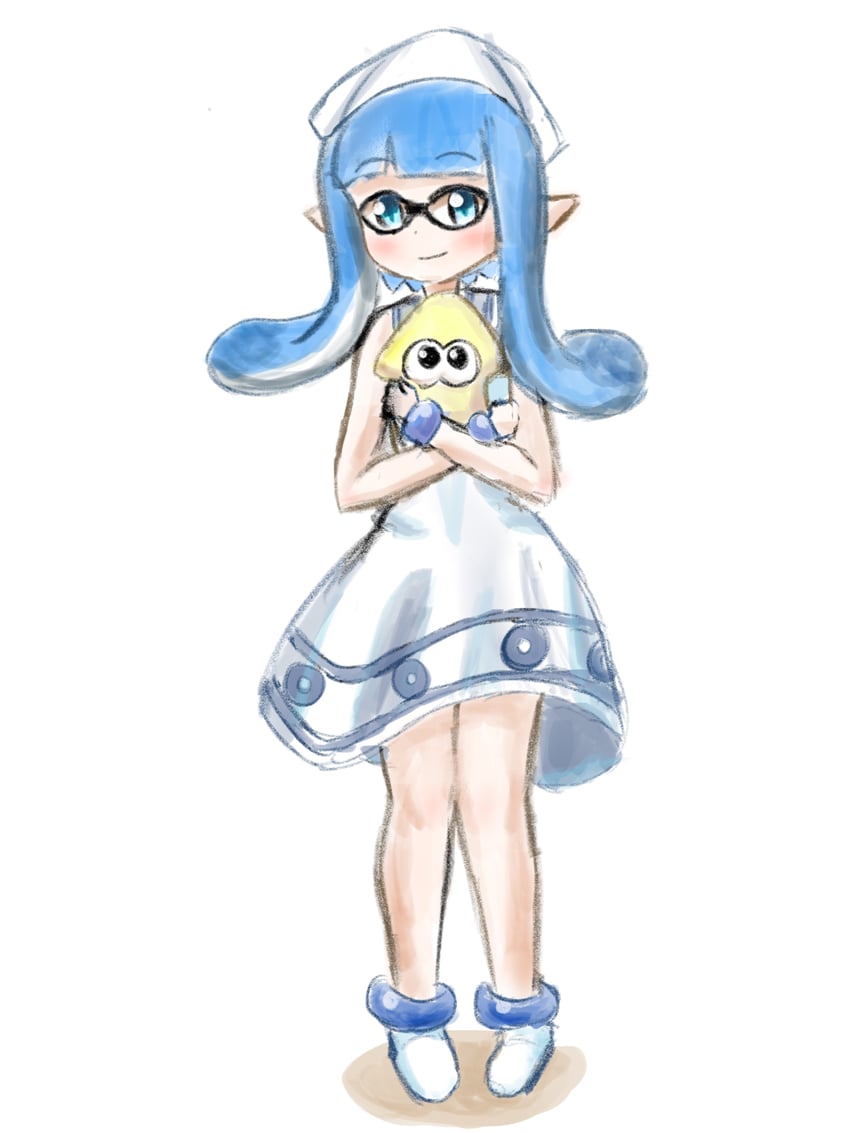inkling player character, inkling girl, and ikamusume (splatoon and 1 more) drawn by msb_115mc