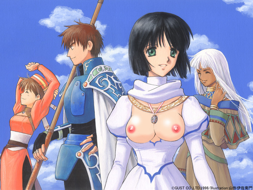 elfir traum, dagllas mcrain, romauge bremer, and millcassee frobel (atelier and 1 more) drawn by yamagata_isaemon
