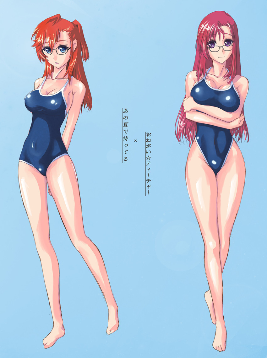 kazami mizuho and takatsuki ichika (ano natsu de matteru and 1 more) drawn by nenchi