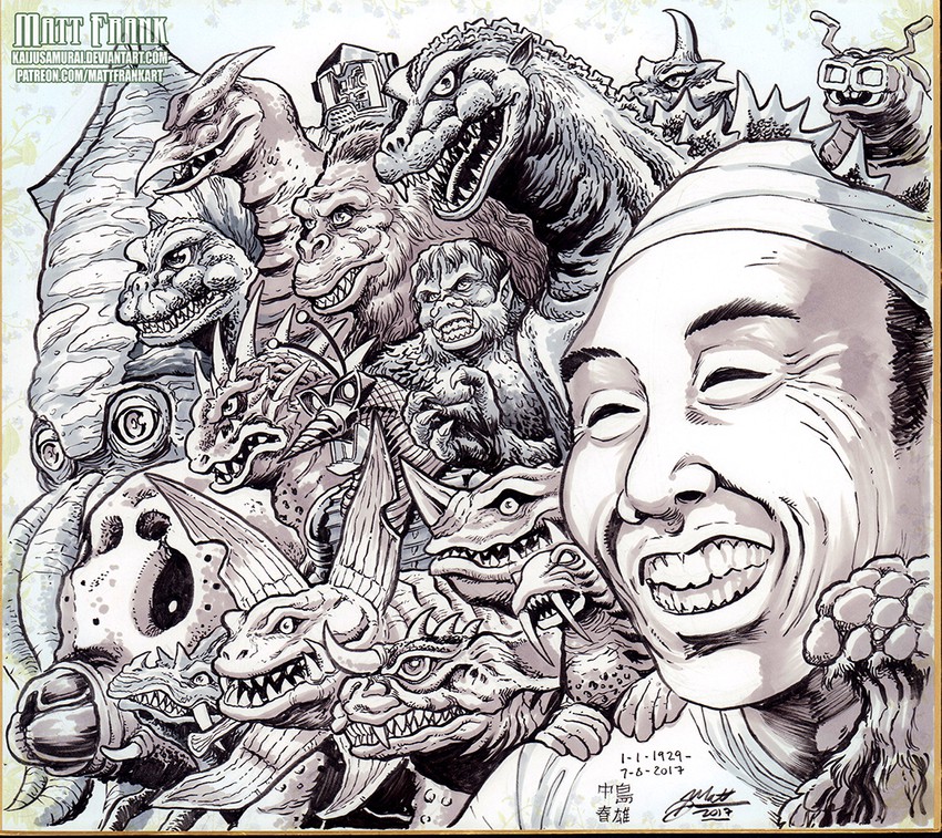 mothra, king kong, rodan, baragon, mogera, and 13 more (real life and 8 more) drawn by matt_frank