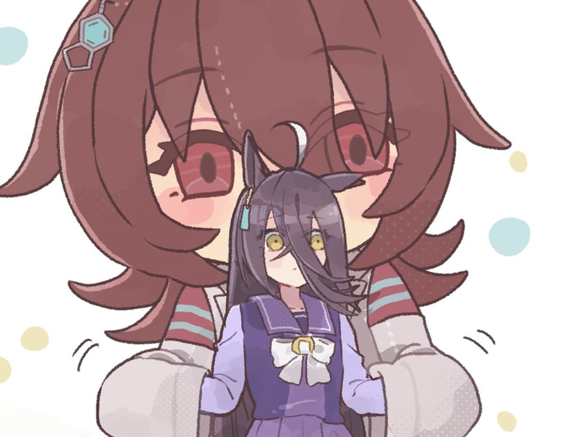 agnes tachyon and manhattan cafe (umamusume) drawn by yagamin_(ygmn01)