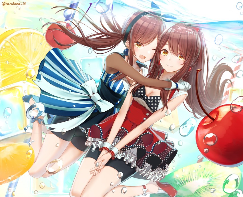 osaki amana and osaki tenka (idolmaster and 1 more) drawn by harukana_(harukana_10)