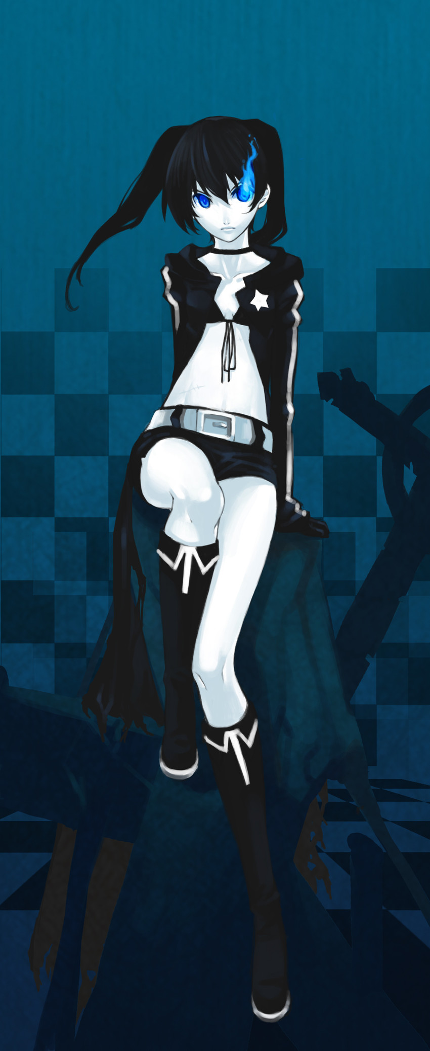 black rock shooter (black rock shooter) drawn by wsxq_wuw