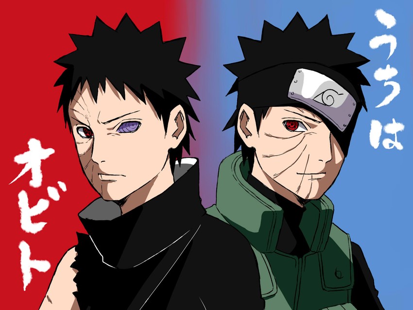 uchiha obito (naruto and 1 more) drawn by pinoko_(pnk623)