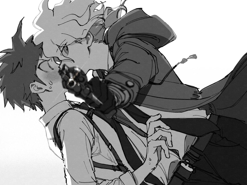 komaeda nagito and hinata hajime (danganronpa and 1 more) drawn by r9rpd