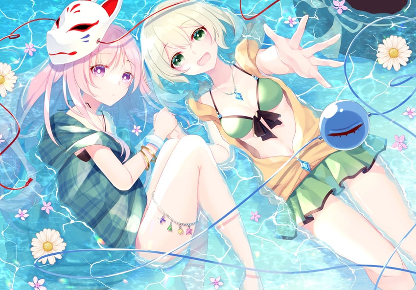 komeiji koishi and hata no kokoro (touhou) drawn by shinketsu_kanyu