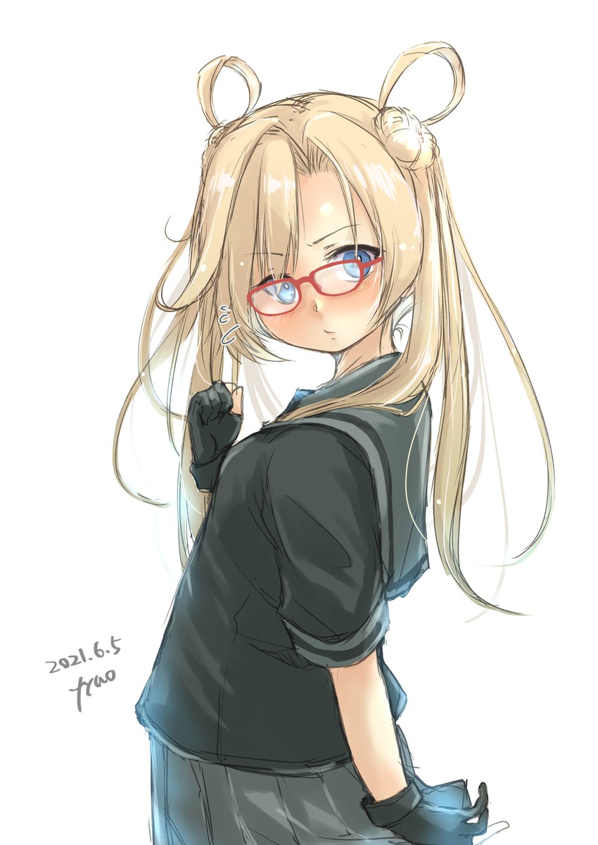 abukuma and abukuma kai ni (kantai collection) drawn by fyuo