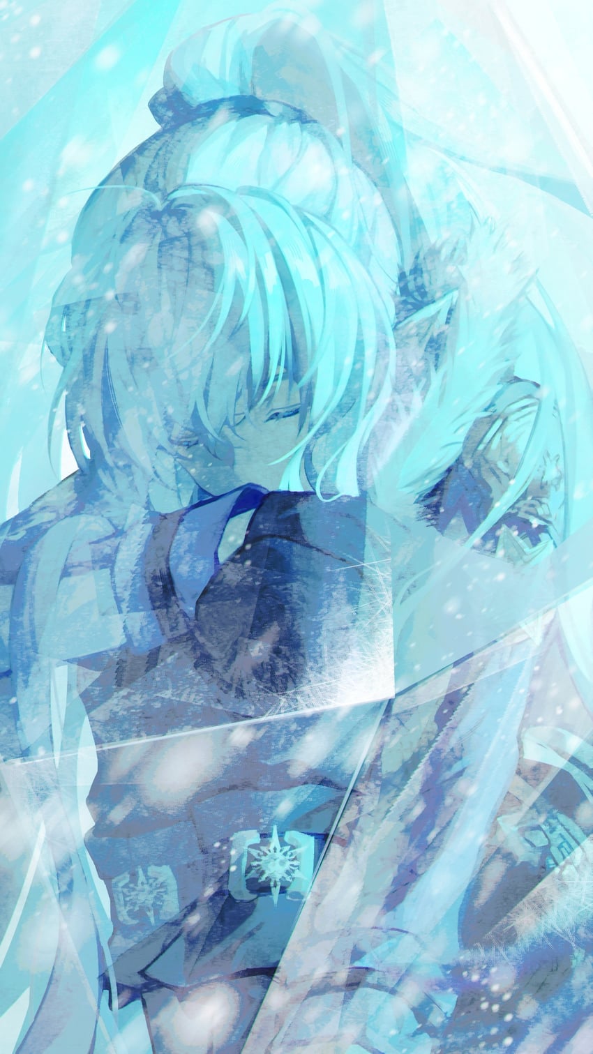 male mage and glacial master (dungeon and fighter) drawn by baiye_renxing