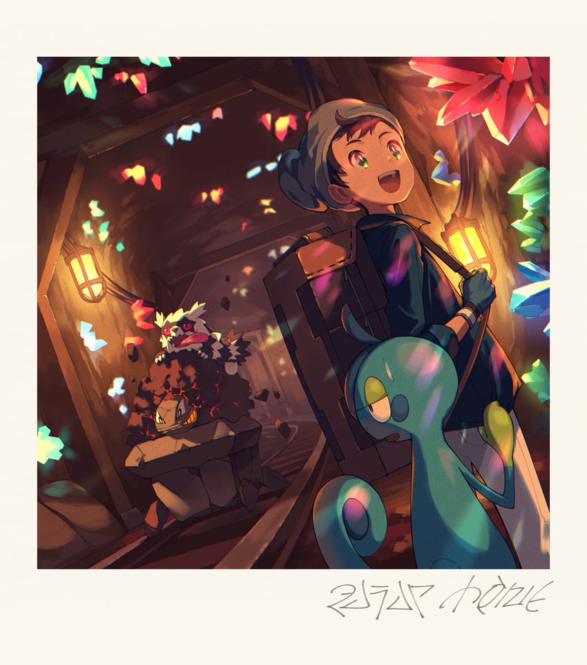 victor, drizzile, galarian zigzagoon, and carkol (pokemon and 1 more) drawn by cocodar