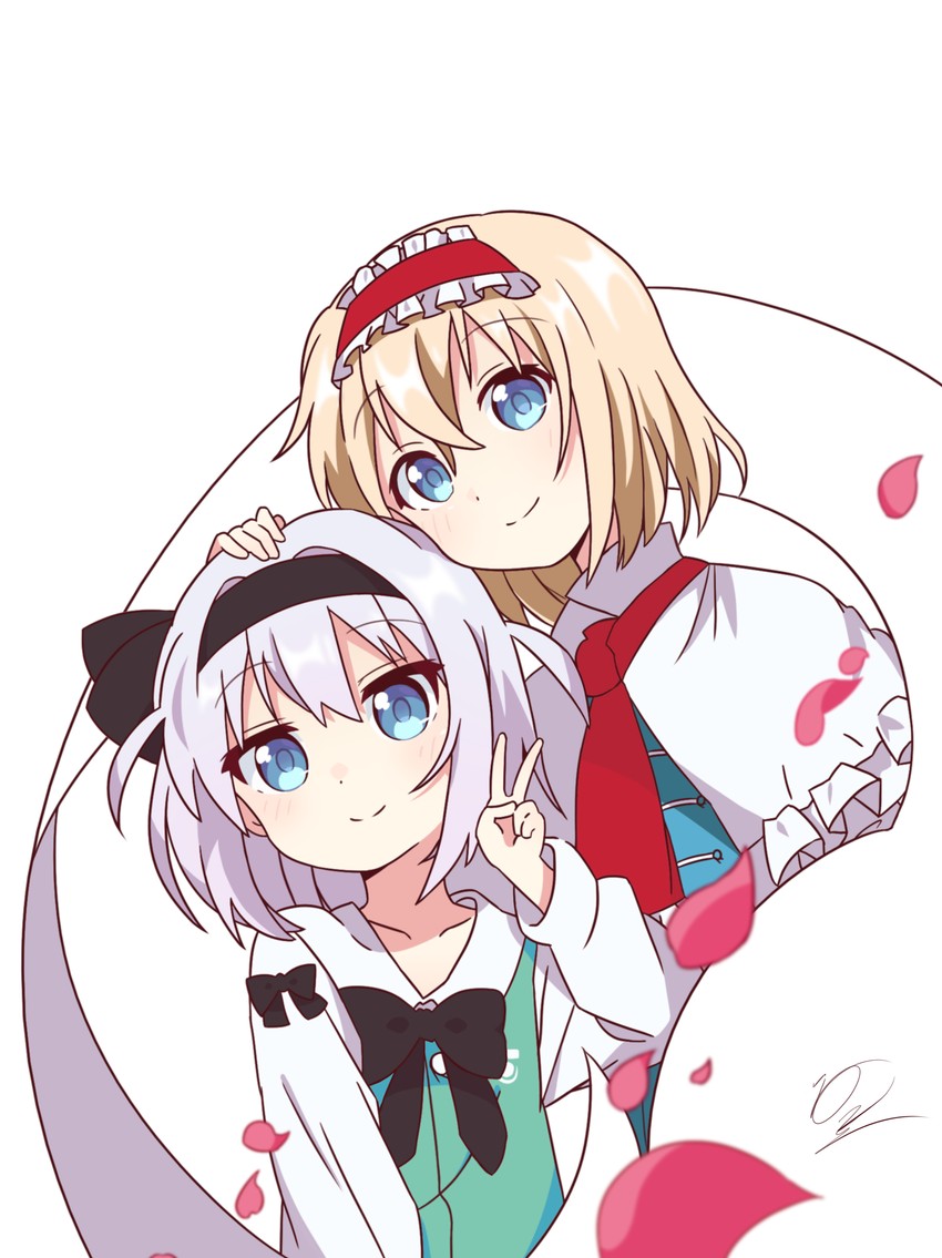 konpaku youmu and alice margatroid (touhou) drawn by sansen_(ekd5870)