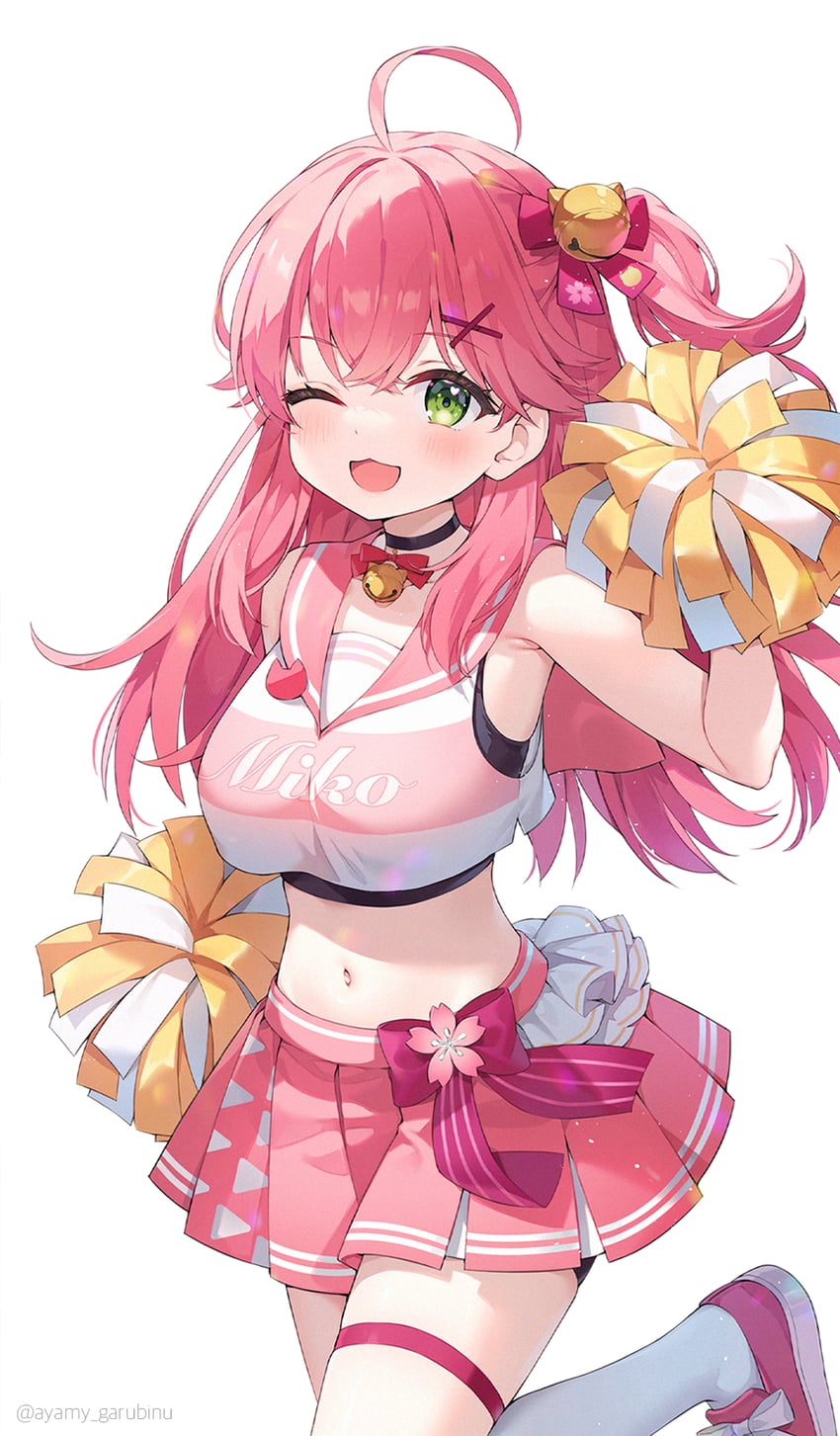 sakura miko (hololive) drawn by ayamy