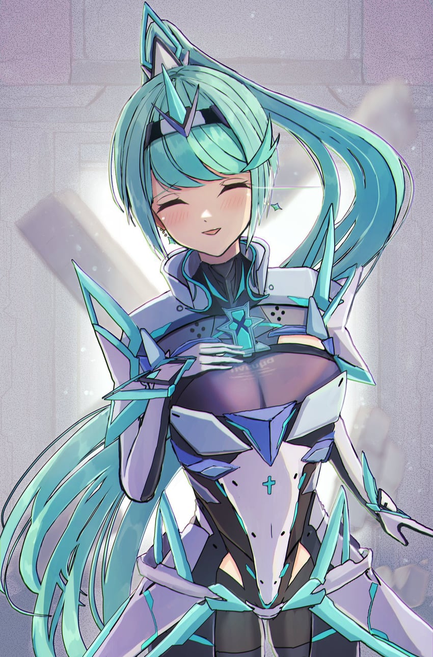 pneuma (xenoblade chronicles and 1 more) drawn by karuushi