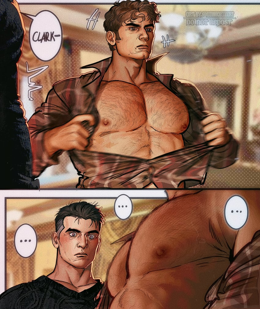 clark kent and bruce wayne (dc comics and 2 more) drawn by umikochannart
