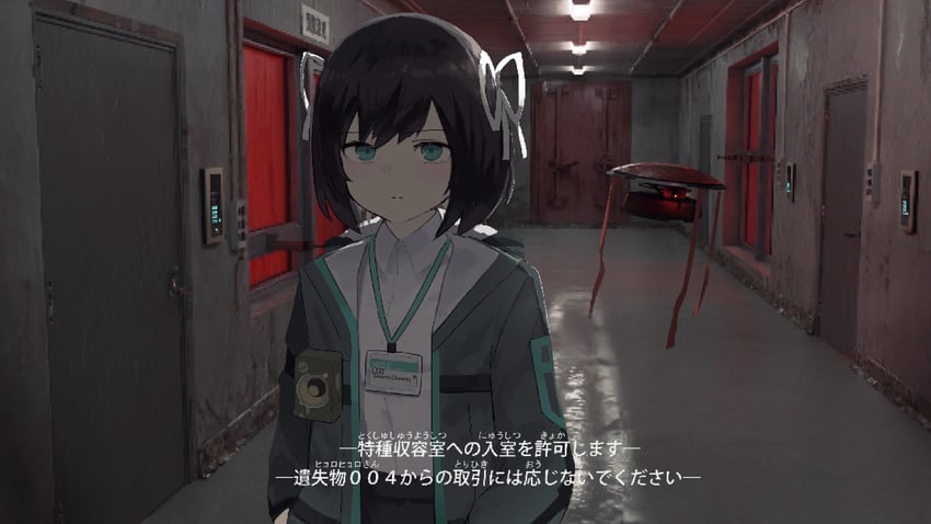 protagonist and t-6407j (lost property control organization) drawn by samidare_(hoshi)