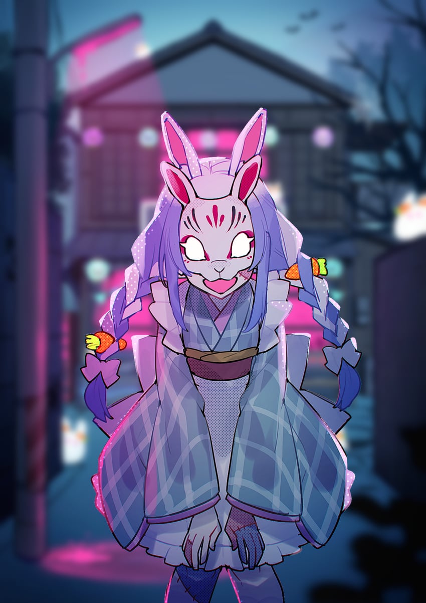 usada pekora and pekomon (hololive) drawn by chiyomaru_(yumichiyo0606)