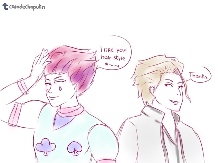 hisoka morow and sogo masashi (bleach and 1 more) drawn by caradechapulin