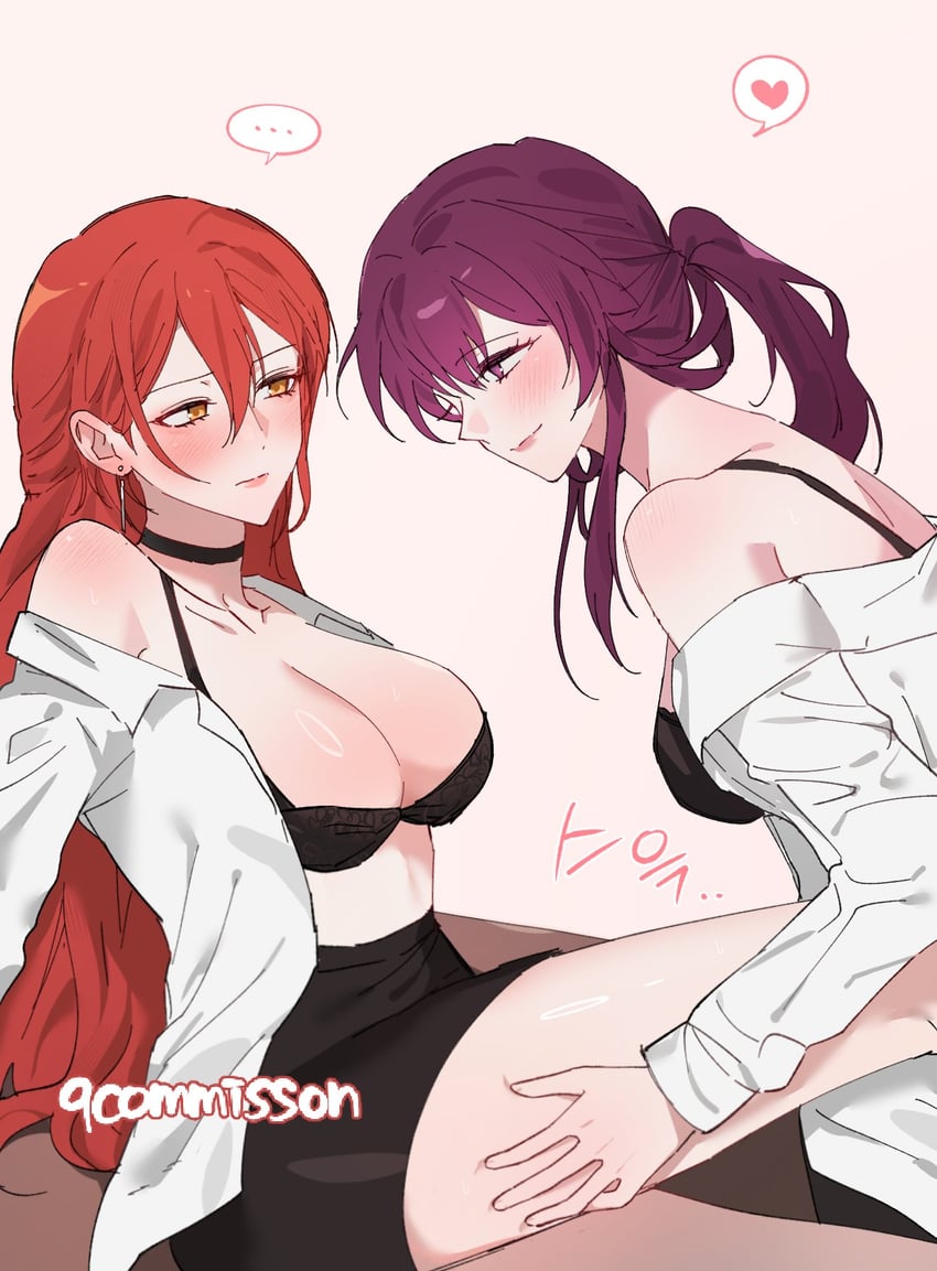 kafka and himeko (honkai and 1 more) drawn by 9_(hcl9fg)