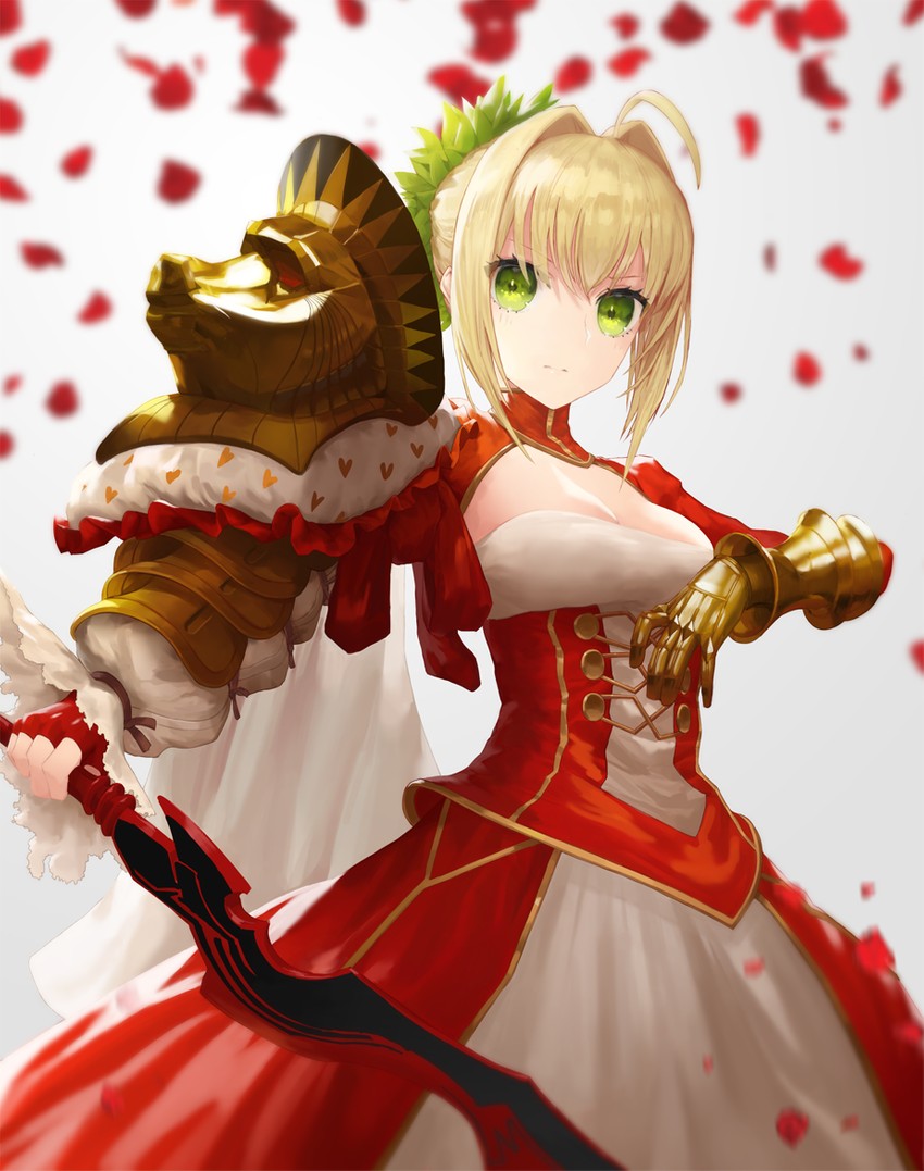nero claudius (fate and 1 more) drawn by bangosu