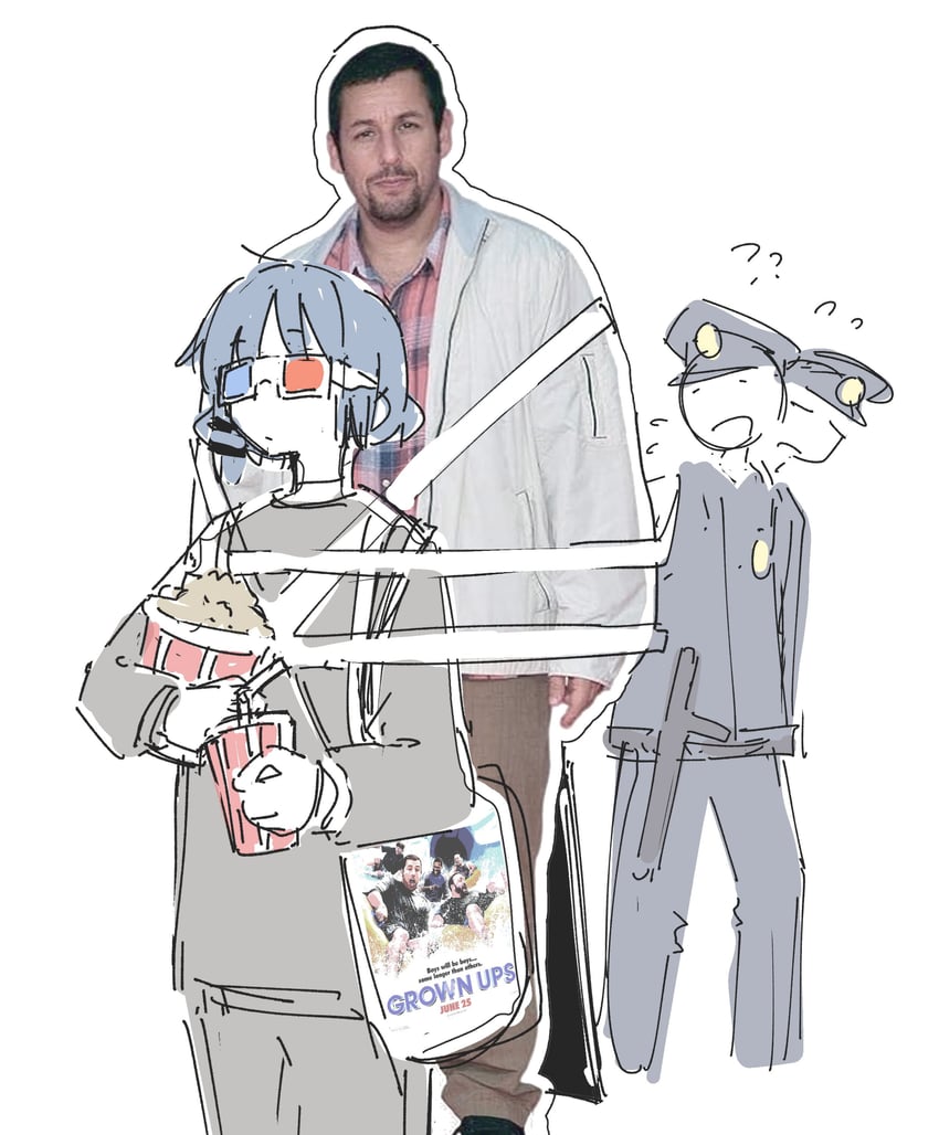 yamada ryo and adam sandler (bocchi the rock! and 2 more) drawn by machuuu68