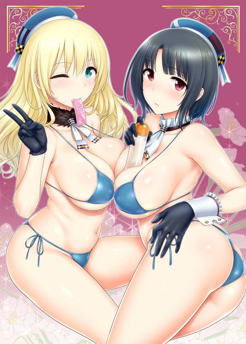 atago and takao (kantai collection) drawn by st.germain-sal