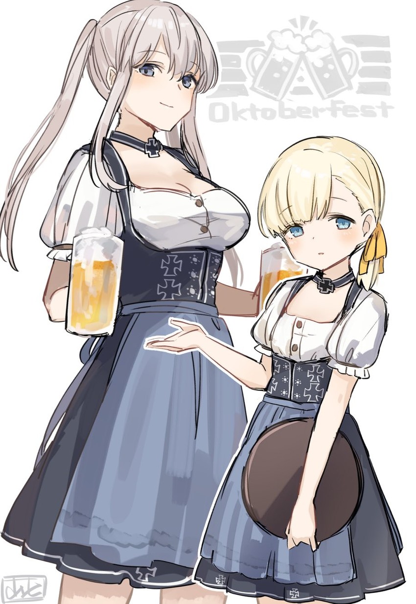 graf zeppelin and shin'you (kantai collection) drawn by yamashichi_(mtseven)