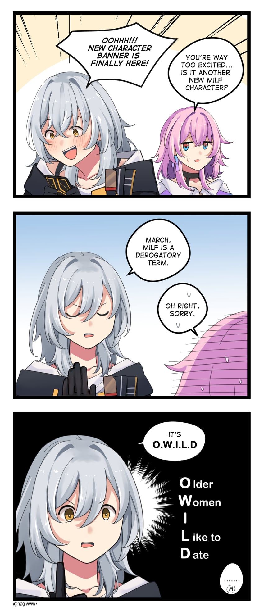 trailblazer, stelle, and march 7th (honkai and 1 more) drawn by hinagi_(fox_priest)