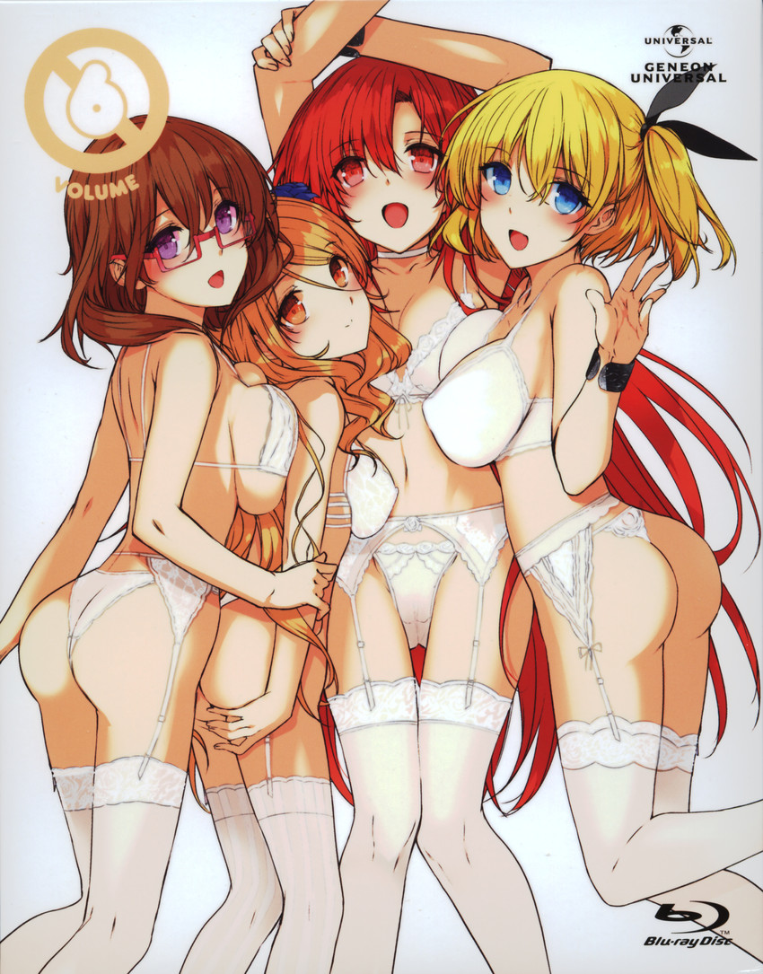 lisara restall, fukumune iria, ookura mina, and quele sellier (dakara boku wa h ga dekinai) drawn by katsurai_yoshiaki