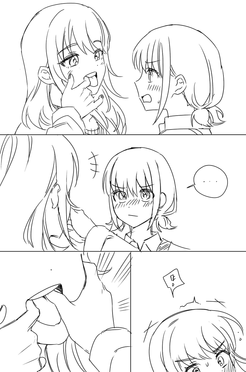 iseri nina and kawaragi momoka (girls band cry) drawn by habsida_(habsida_hpy)