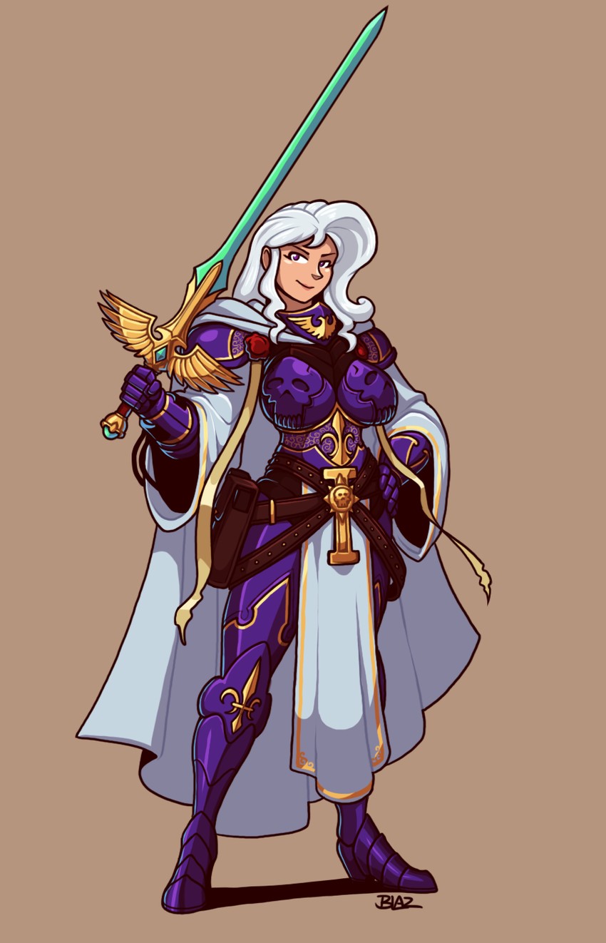 adepta sororitas and kathedra-phaedrine oshiel (original and 1 more) drawn by blaz_b._aros