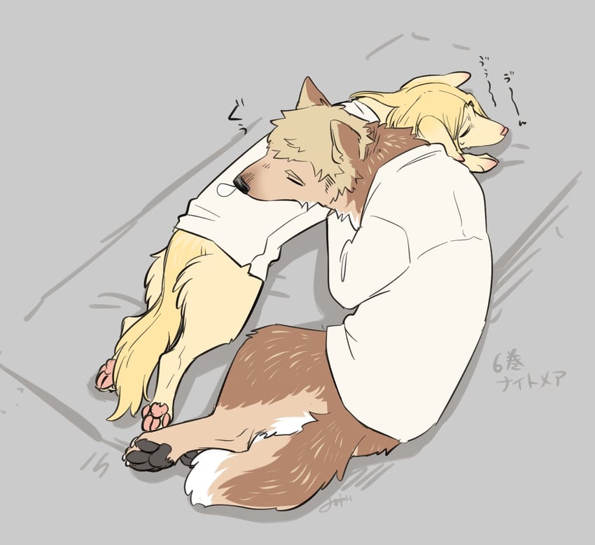 marcille donato and laios touden (dungeon meshi) drawn by tsukune_(budodesu)