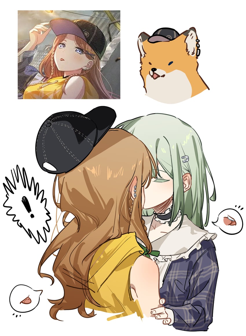 nagasaki soyo and wakaba mutsumi (bang dream! and 1 more) drawn by yuan_shuang