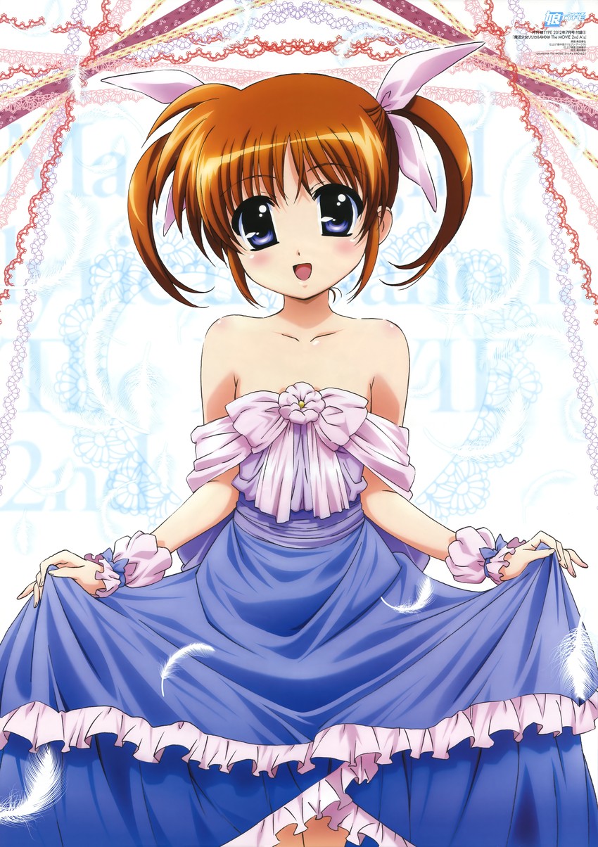 takamachi nanoha (lyrical nanoha and 4 more) drawn by okuda_yasuhiro