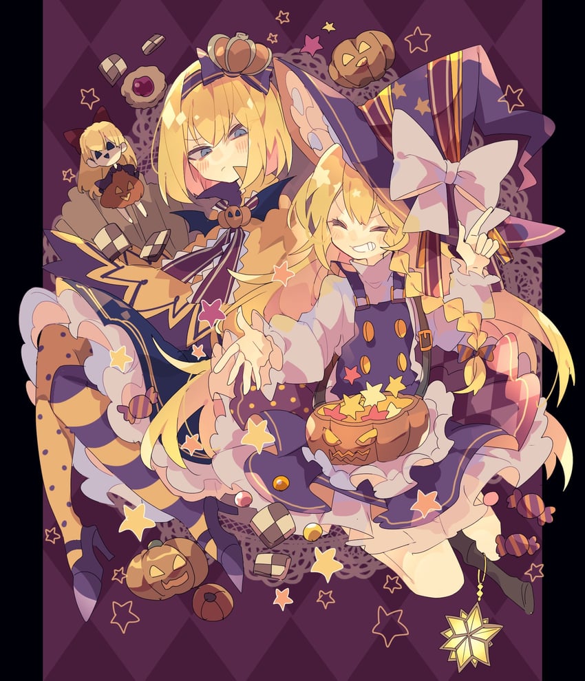 kirisame marisa, alice margatroid, and shanghai doll (touhou) drawn by nikorashi-ka